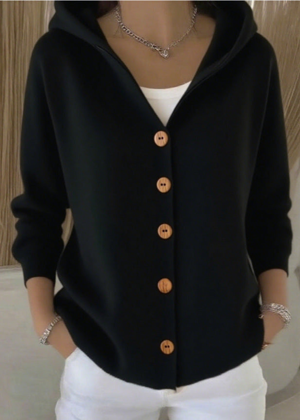 Zoey™ | Elegant Knit Hooded Cardigan
