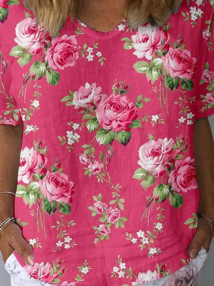 Amelia Devonne™ | Bright Floral Casual Shirt