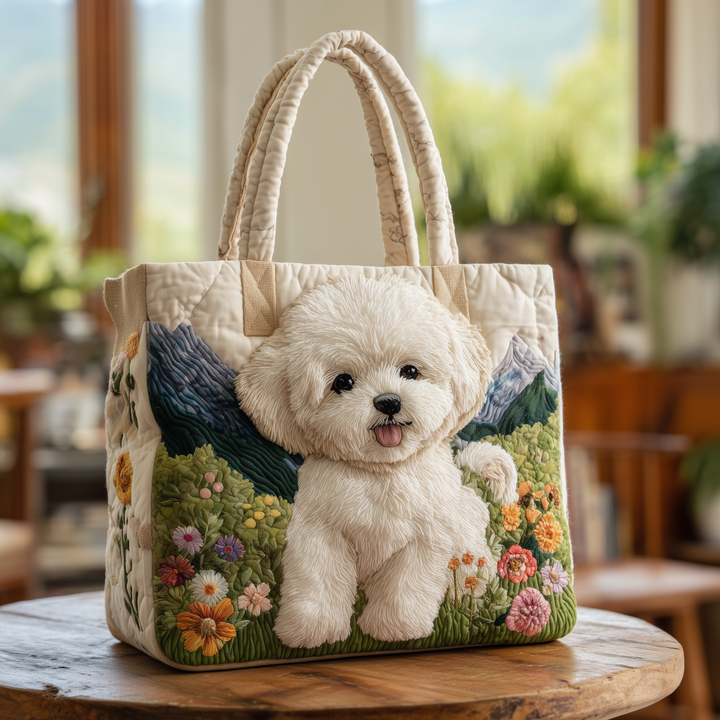 Florina™ | Vintage 3D Flower Art Tote