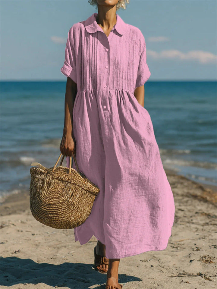 Clara Whitmore™ | Relaxed Cotton Maxi