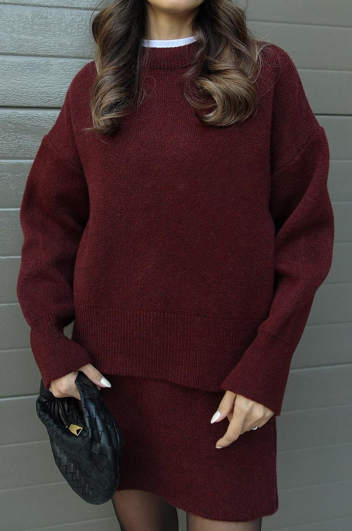 Mariela Luxe™ | Knitted Jumper & Skirt Set