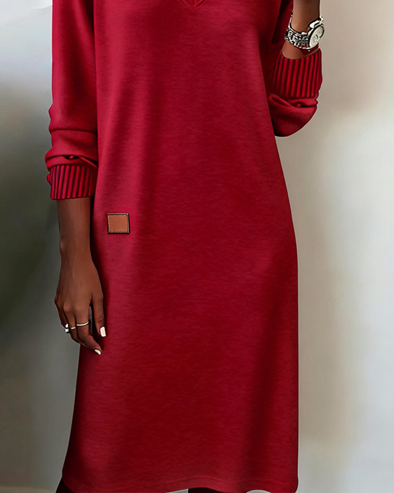 The Aurora™ | Elegant Knit Sweater Dress