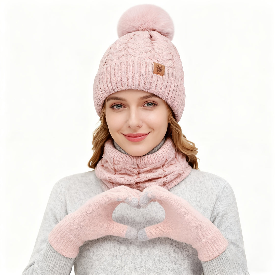Mayfair Elegance™ | Hat, Scarf & Gloves Set