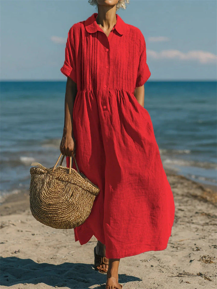 Clara Whitmore™ | Relaxed Cotton Maxi