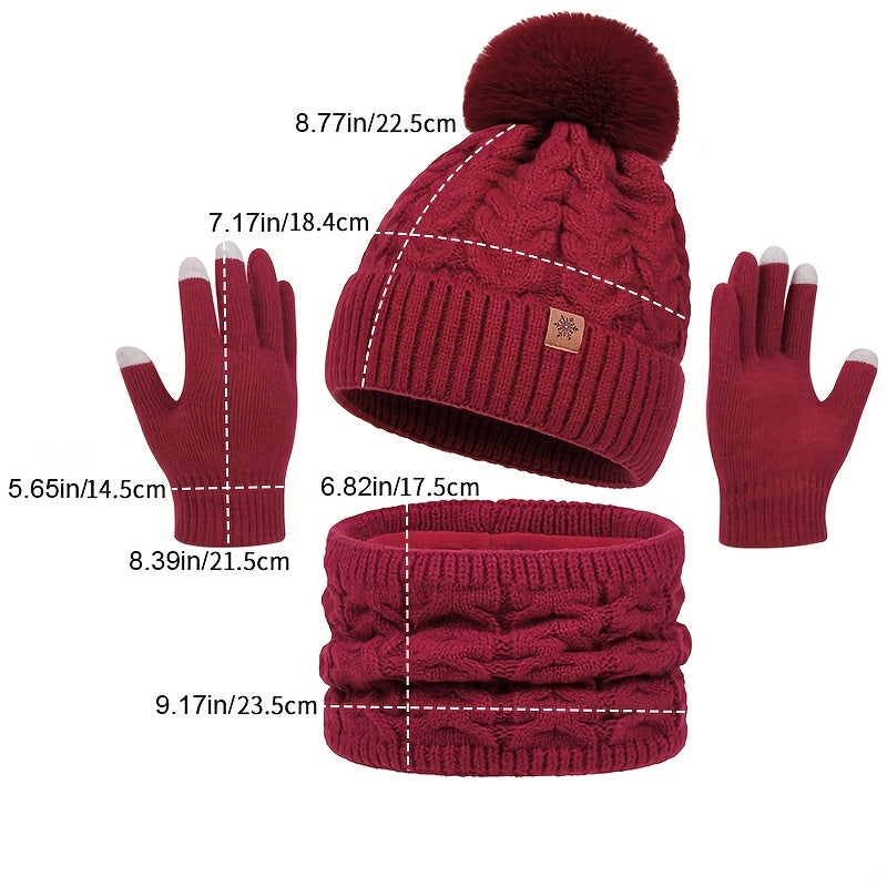 Mayfair Elegance™ | Hat, Scarf & Gloves Set