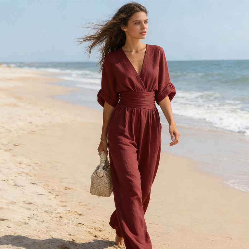 Sofia Maren™ | Flowy Wide-Leg Jumpsuit