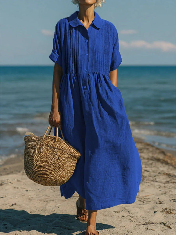 Clara Whitmore™ | Relaxed Cotton Maxi