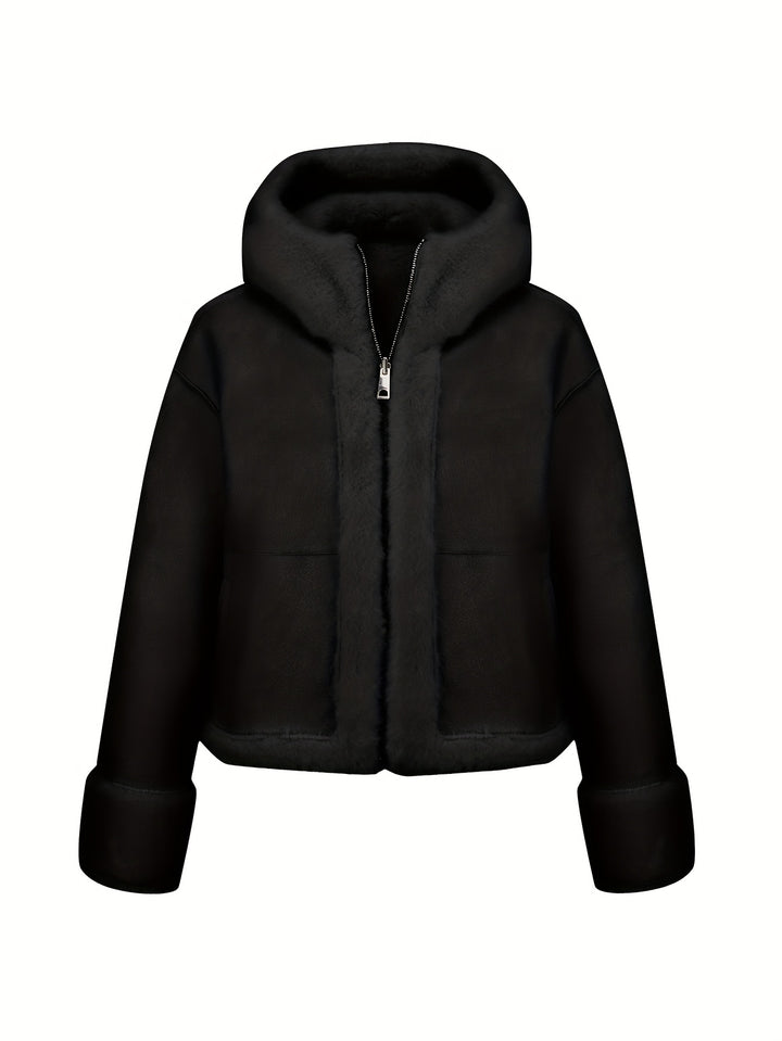 Serenelle™ | Reversible Fur Hooded Coat