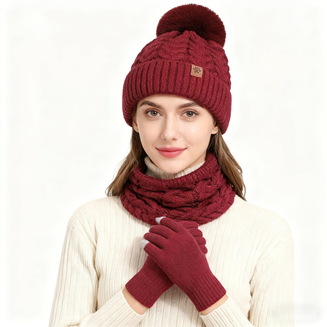 Mayfair Elegance™ | Hat, Scarf & Gloves Set