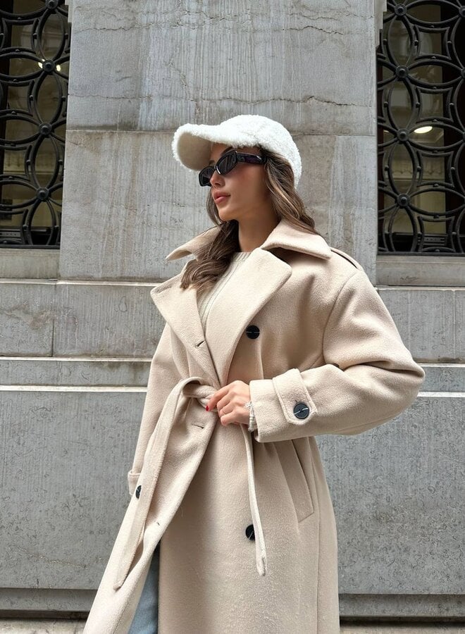 The Eleanor™ | Elegant Wool-Blend Winter Coat