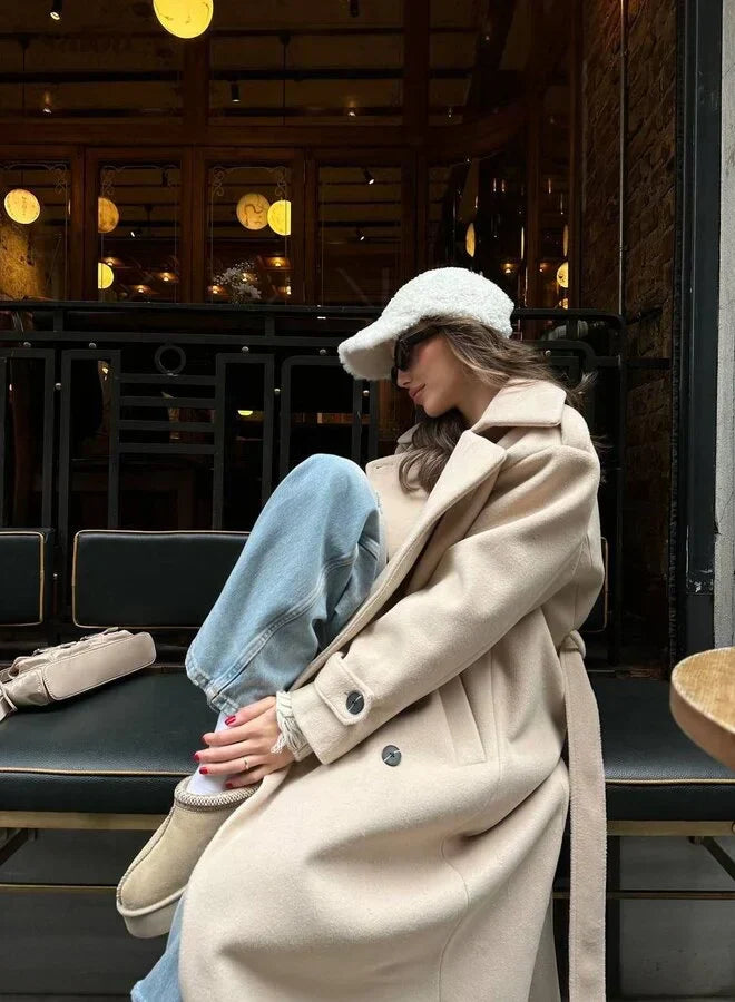 The Eleanor™ | Elegant Wool-Blend Winter Coat