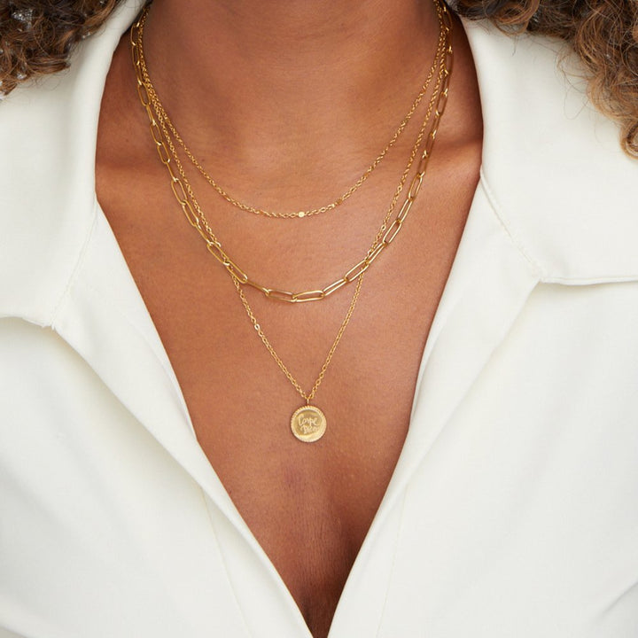 Layered Necklace with Vintage Piece