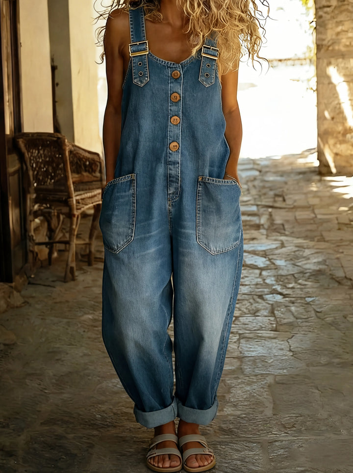 Rosalie Beaumont™ | Relaxed Denim Jumpsuit