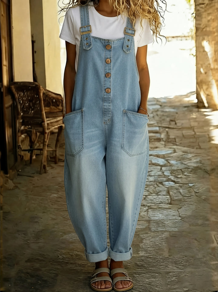 Rosalie Beaumont™ | Relaxed Denim Jumpsuit