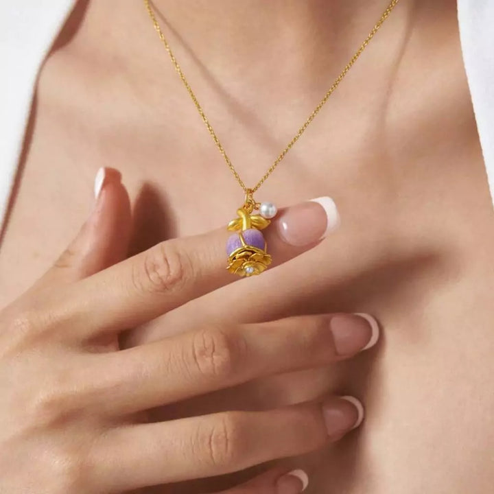 Aurora Charm Necklace – The Blossom of Love