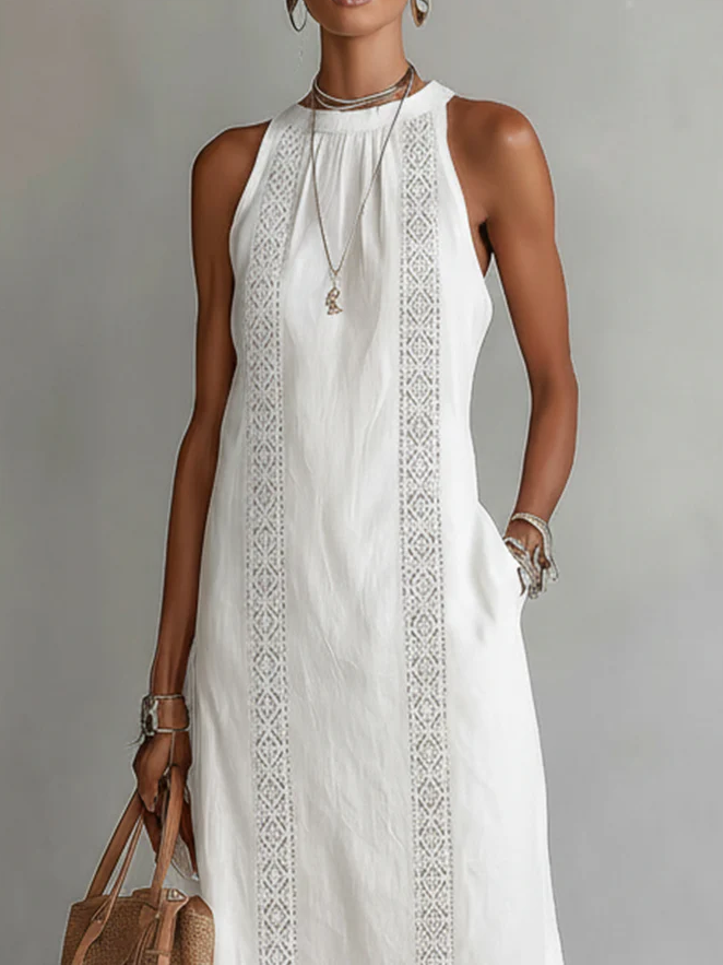 Amelia Whitmore™ | Natural Linen Dress