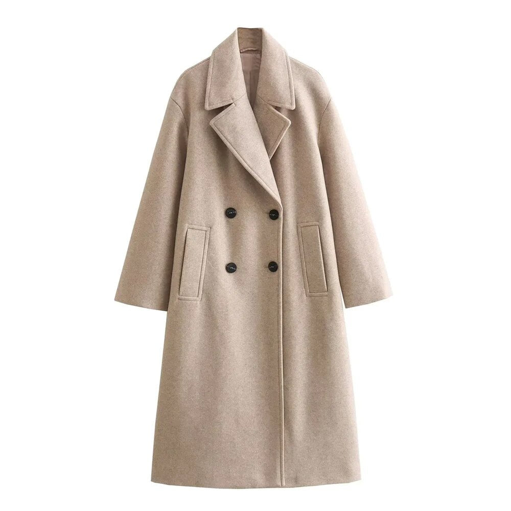 The Eleanor™ | Elegant Wool-Blend Winter Coat