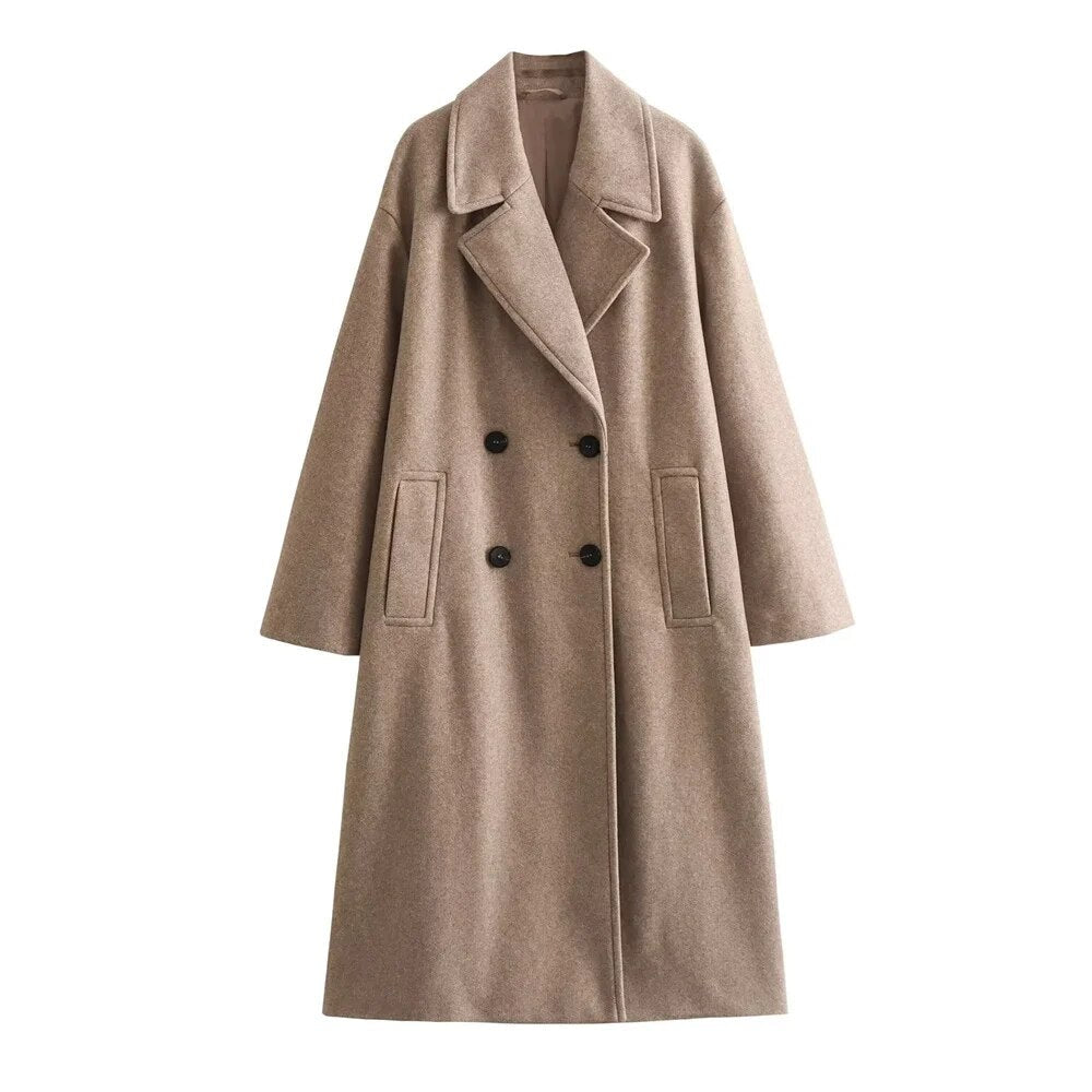 The Eleanor™ | Elegant Wool-Blend Winter Coat