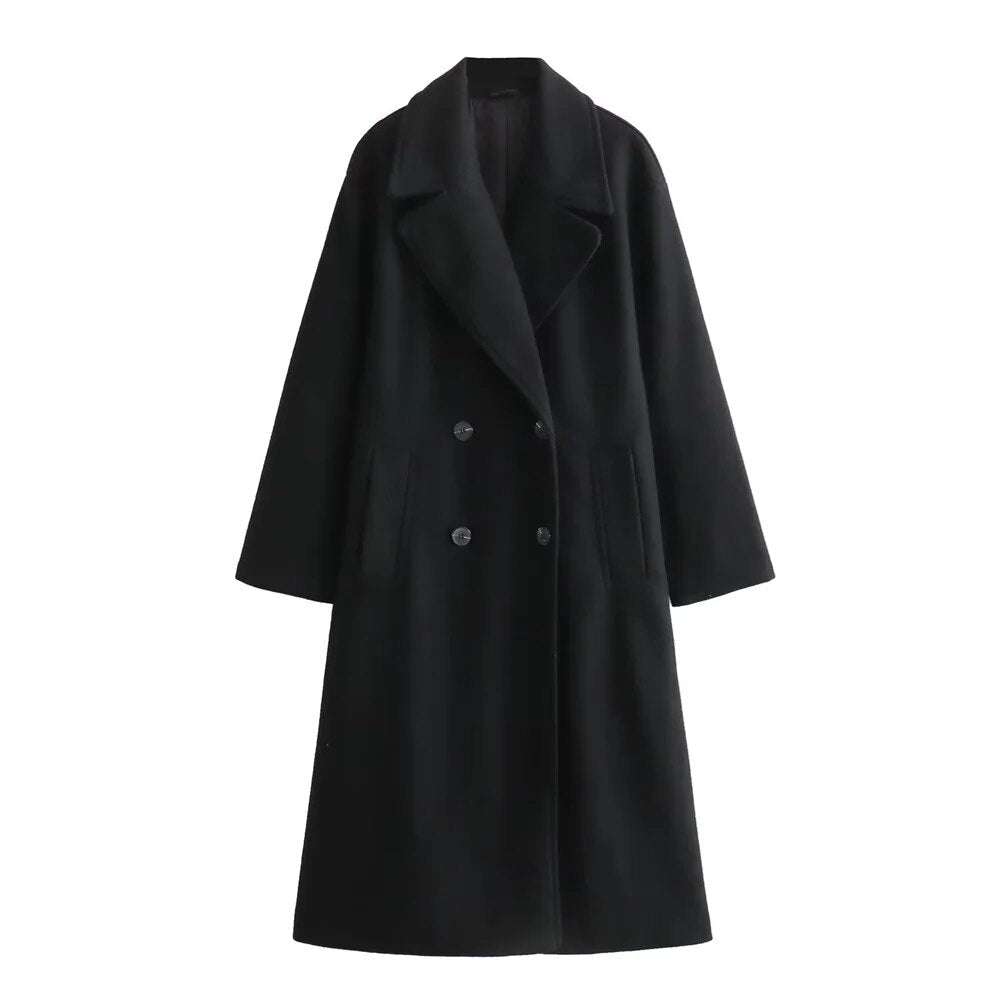 The Eleanor™ | Elegant Wool-Blend Winter Coat