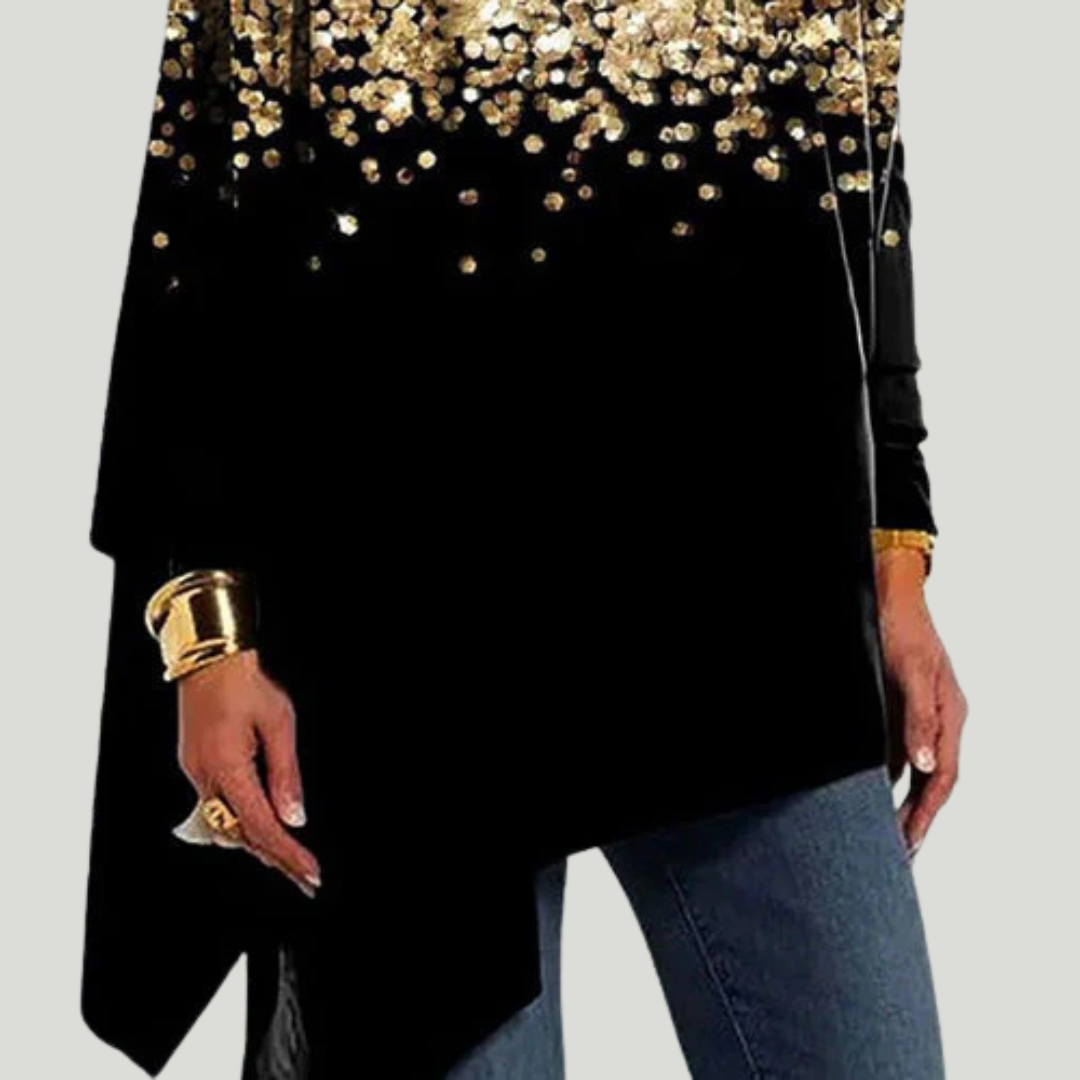 Dulcie Luxe™ | Golden Elegance Top