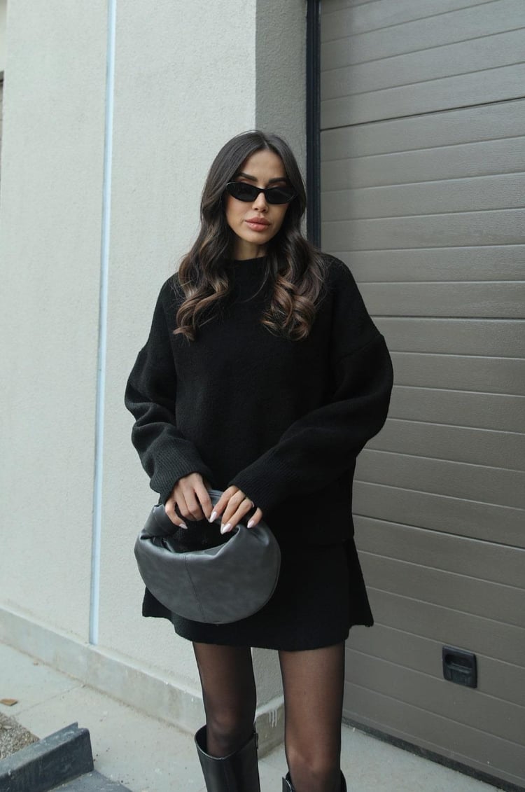 Mariela Luxe™ | Knitted Jumper & Skirt Set