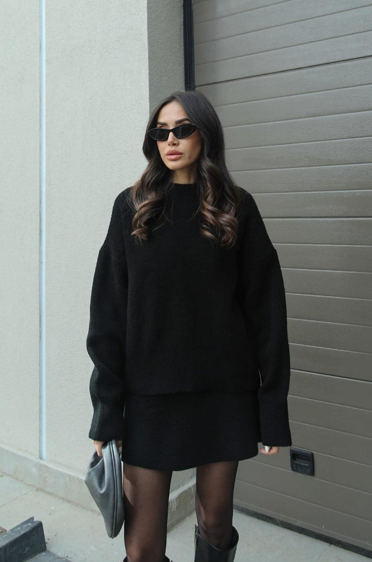 Mariela Luxe™ | Knitted Jumper & Skirt Set