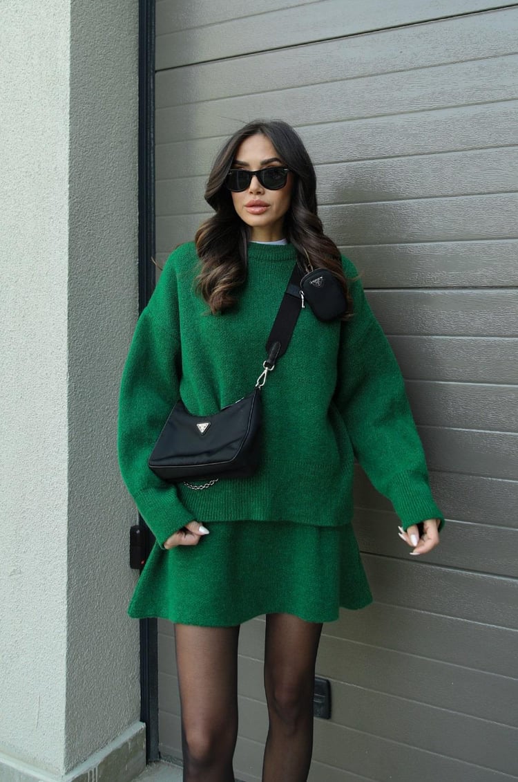 Mariela Luxe™ | Knitted Jumper & Skirt Set